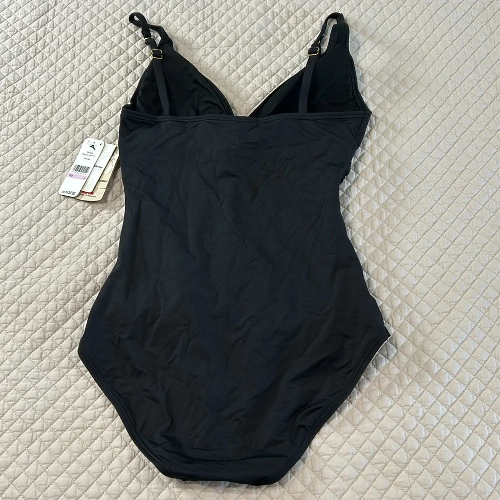 Tommy Bahama Pearl V-Neck 1 pc Swimsuit - 10 - New - Picture 6 of 7